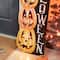 Glitzhome® 42" Lighted Halloween Wooden Stacked Pumpkins Porch Sign with Timer